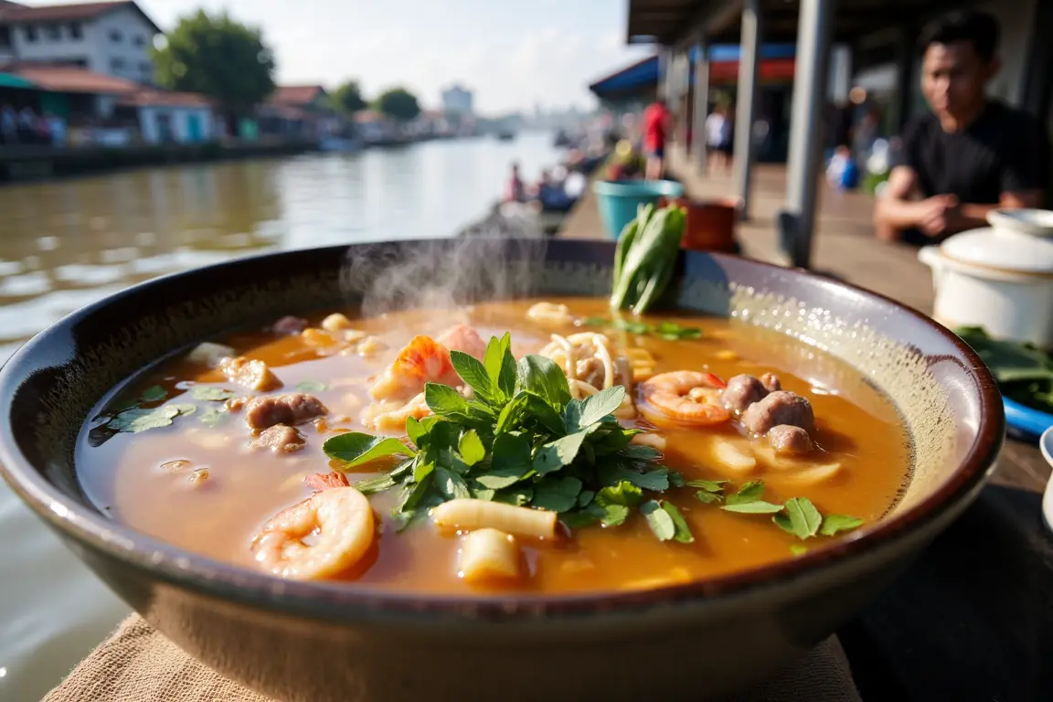 A delicious bowl of Hu Tieu, showcasing authentic Vietnamese cuisine and southern vietnam culture