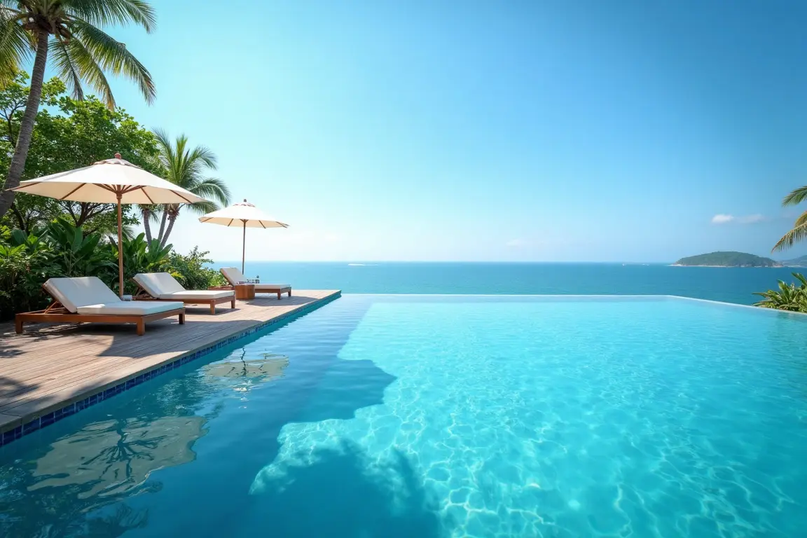 Infinity pool at a Phu Quoc Island resort, perfect for planning a luxury Vietnam island getaway