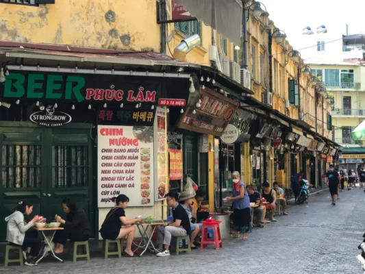 Navigating the bustling 36 Streets of old quarter hanoi vietnam