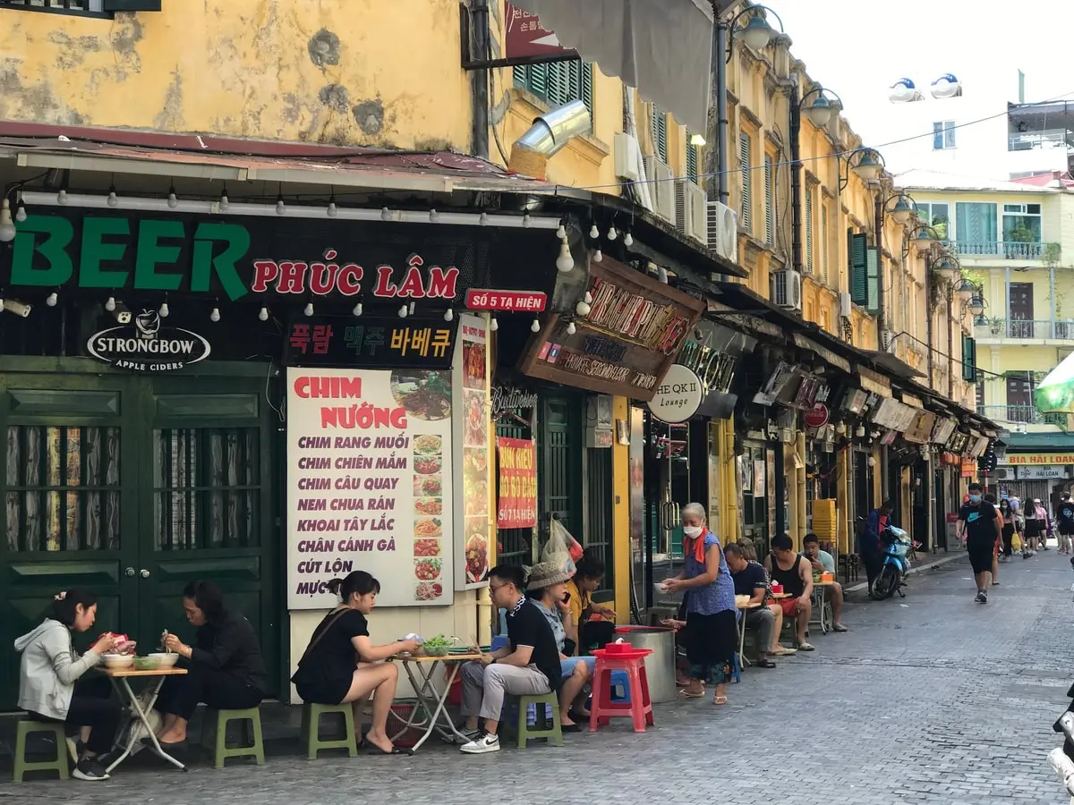 Navigating the bustling 36 Streets of old quarter hanoi vietnam