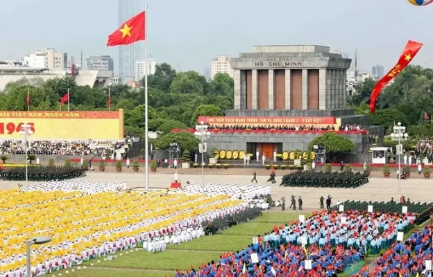Vietnam National Day parade at Ho Chi Minh Mausoleum